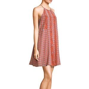 Rebecca Taylor Silk Mixed Pattern Camisole Sundress